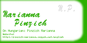marianna pinzich business card
